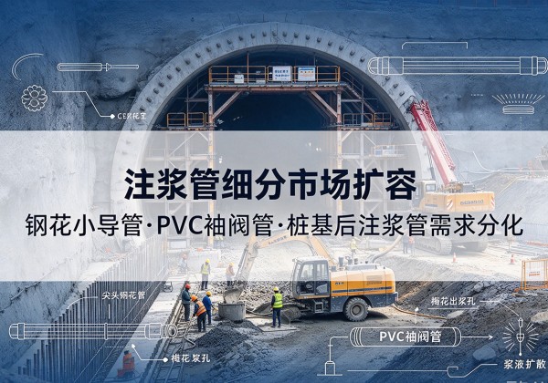 瑞安注浆管细分市场扩容，隧道钢花小导管、PVC 袖阀管、桩基后注浆管需求分化